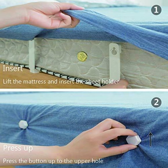 4 Pieces Bed Sheet Holders Fasteners for Keeping Sheets Tight - Picture 12 of 12